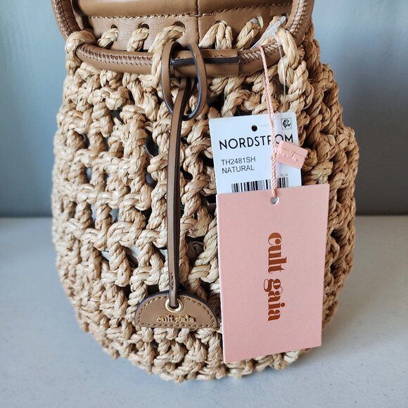 Cult Gia Woven Tote "NEW" - Picture 3 of 16